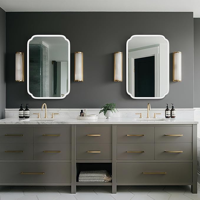 White Bathroom Mirror for Wall 20×30 Inch