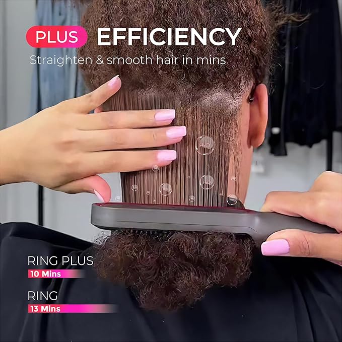 TYMO Ring Plus Ionic Hair Straightener Brush