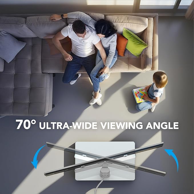 AX WABER Floor TV Stand with Power Outlet, Universal TV Stand Mount