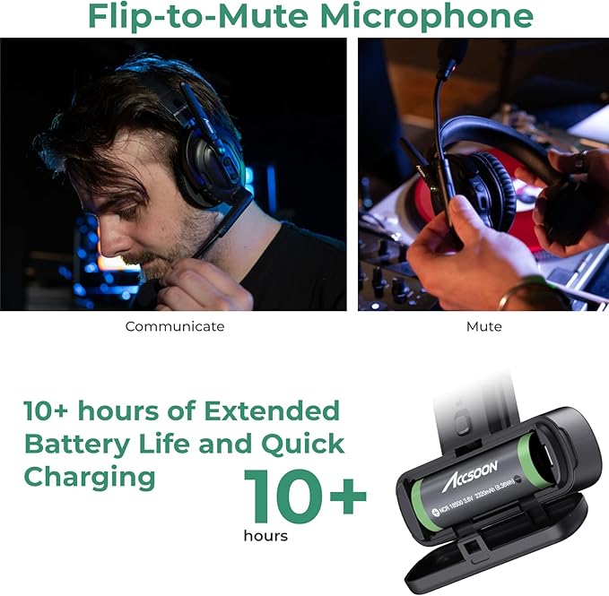 Accsoon Como MIC02-H Wireless Headset Intercom System Host Headset Full Duplex