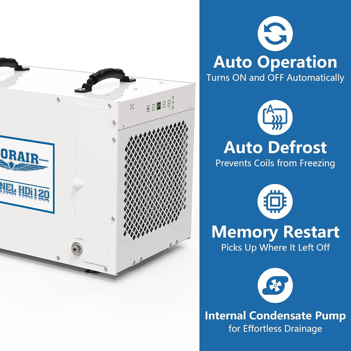 ALORAIR 235 Pints Crawlspace Dehumidifier with Pump, Sentinel HDi120