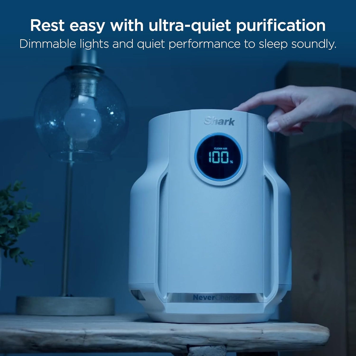 Shark NeverChange Compact Pro Air Purifier, HP072PL, Lilac