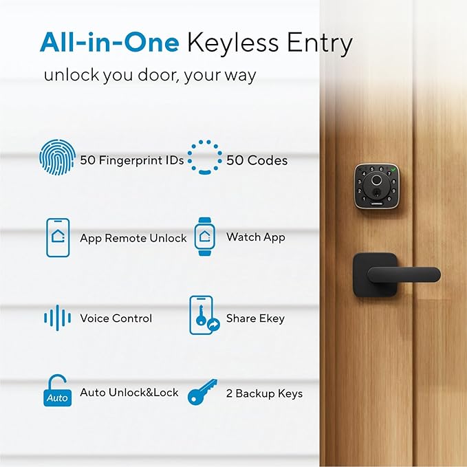 ULTRALOQ Bolt Fingerprint Smart Lock