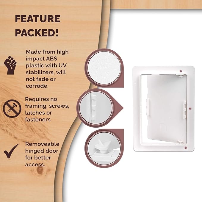 Morvat Access Panel 6x9 Inch for Drywall & Ceiling (40-Pack)