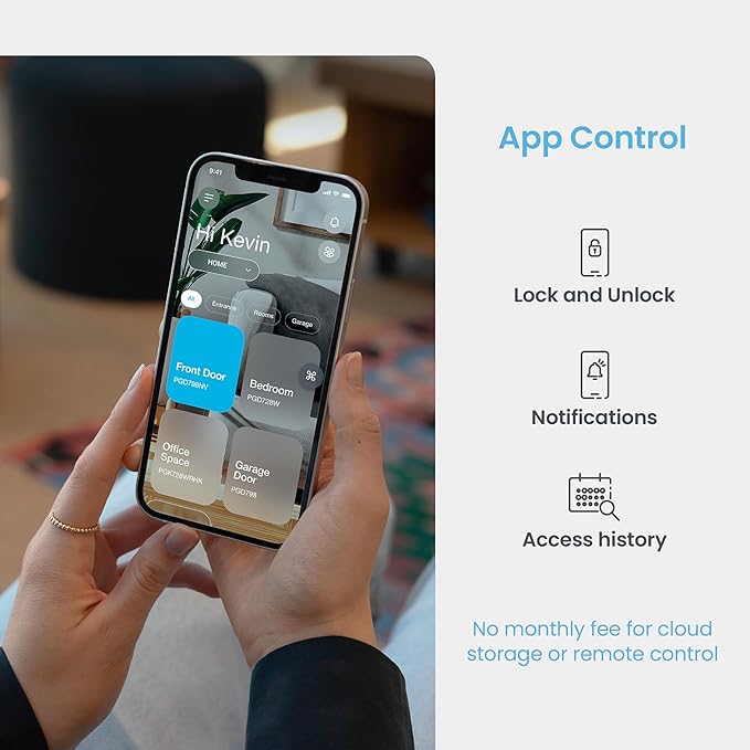 Lockly Secure Pro Smart Lock Wi-Fi, Keyless Entry Digital Keypad Door Lock