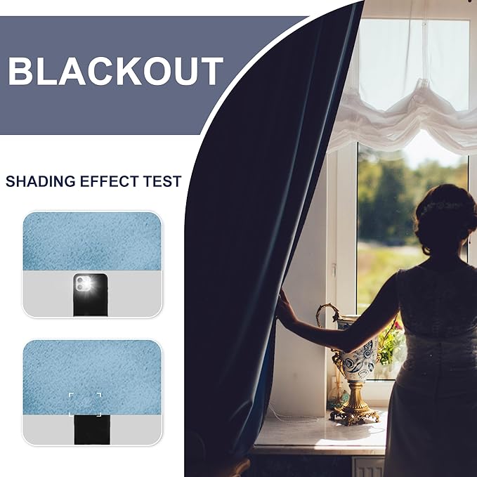 JIUZHEN Blackout Curtains for Bedroom