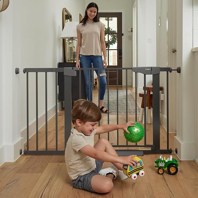 Cumbor 29.7-46" Baby Gate for Stairs, Mom's Choice Awards Winner-Aut...