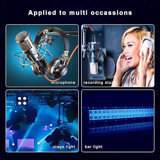 AuxLink XLR Cables, Microphone Cable 6ft 10 Pack, XLR Male to Female