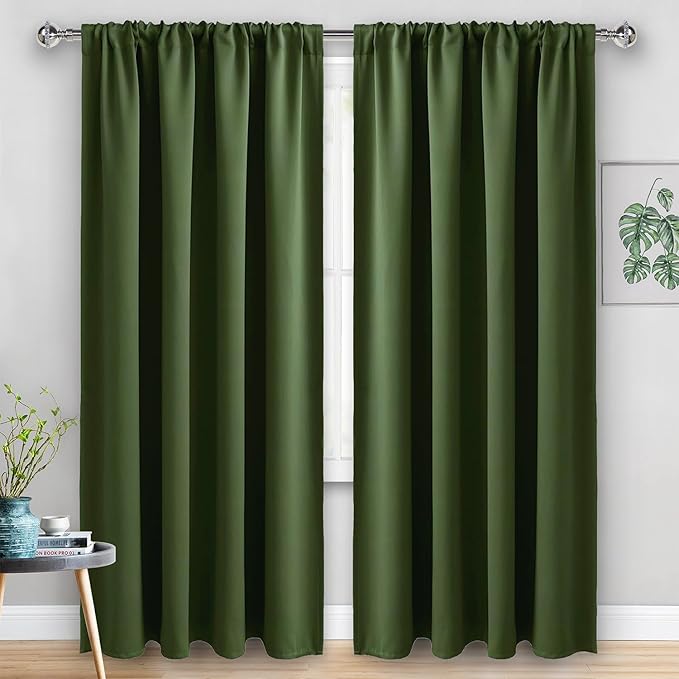 JIUZHEN Christmas Blackout Curtains (Set of 2)