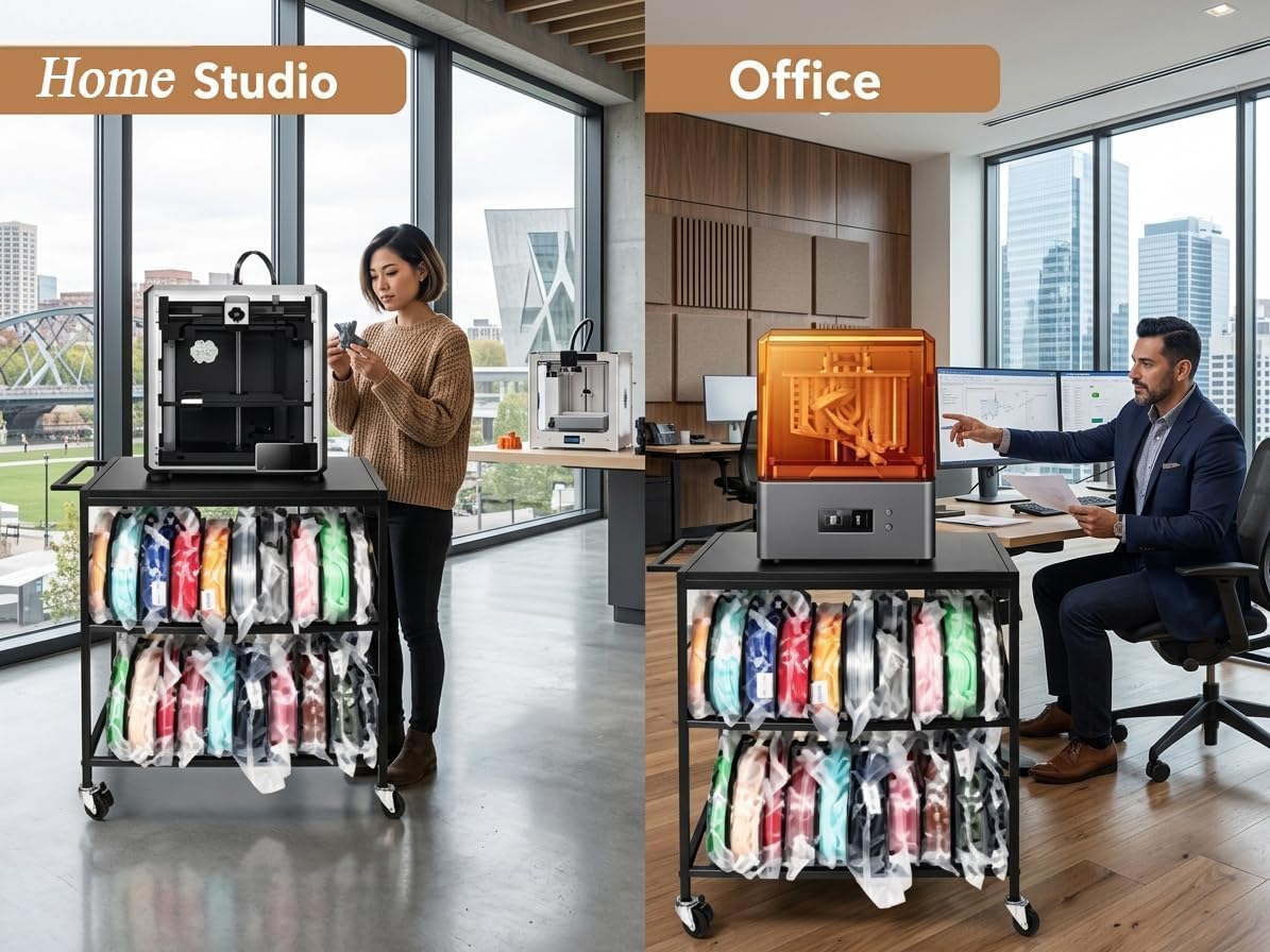 3D Printer Table, Sturdy 3D Printer Stand with 3D Printer filament storage