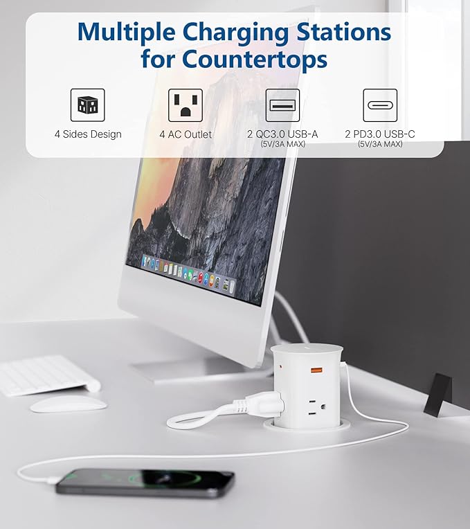 Pop up Outlet for Countertop