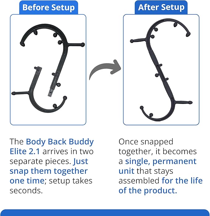 Body Back Buddy Elite Trigger Point Massage Tool, Neck and Back Massager