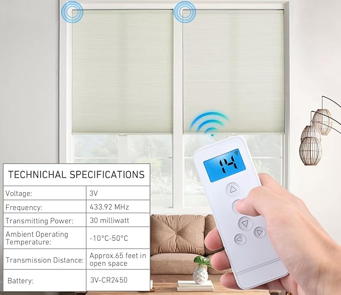 14 Channel Controller for Roller Shades Remote Control for Motorized Windows