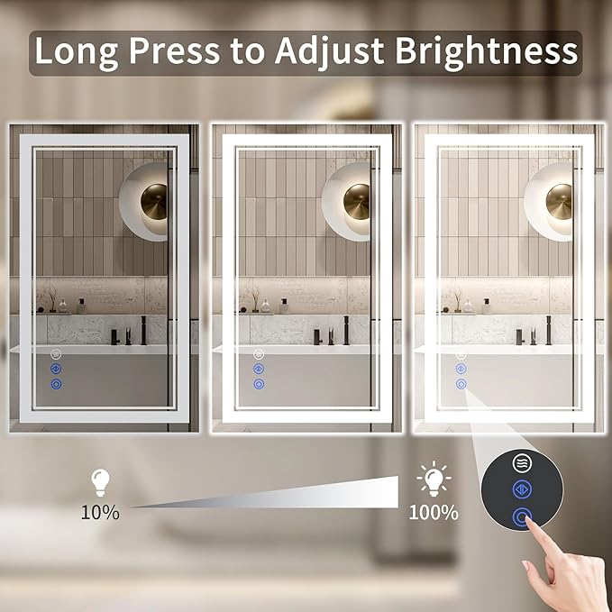 30"x36" LED Bathroom Mirror