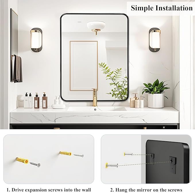 Fabuday Bathroom Mirrors for Over Sink