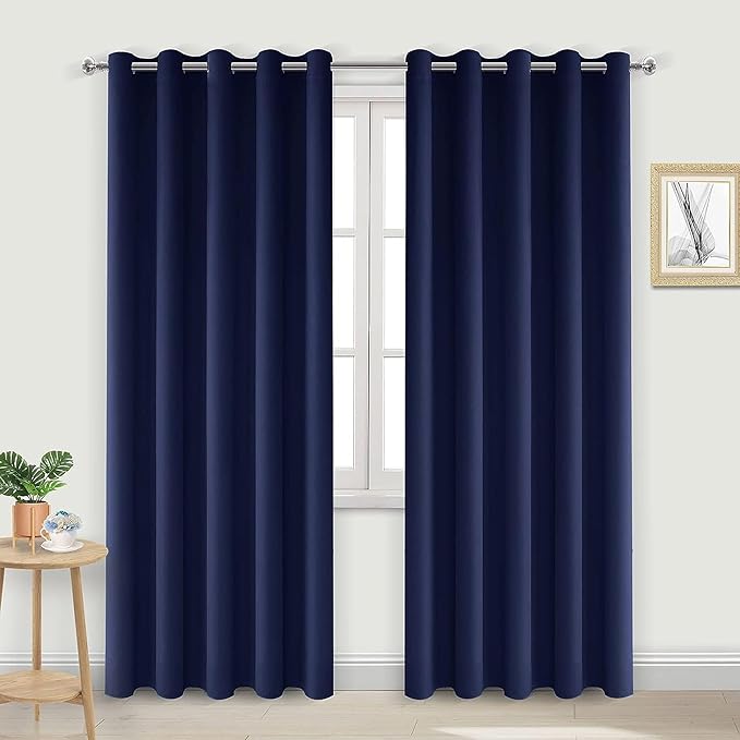 DWCN Blackout Curtains for Living Room, Room Darkening Thermal Insulated