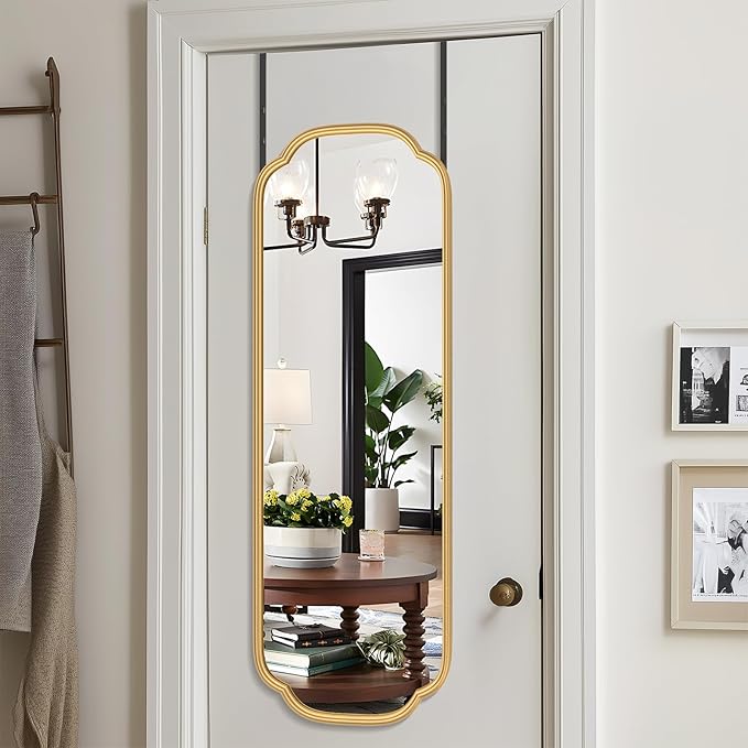 48"x16" Gold Door Mirror Full Length Over The Door