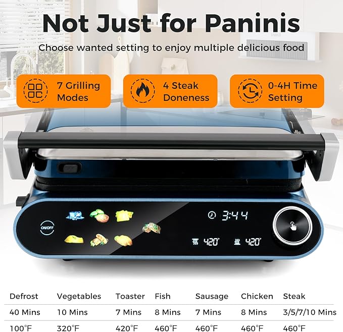ARLIME Panini Grill Press Sandwich Maker, 1200W Electric Griddle