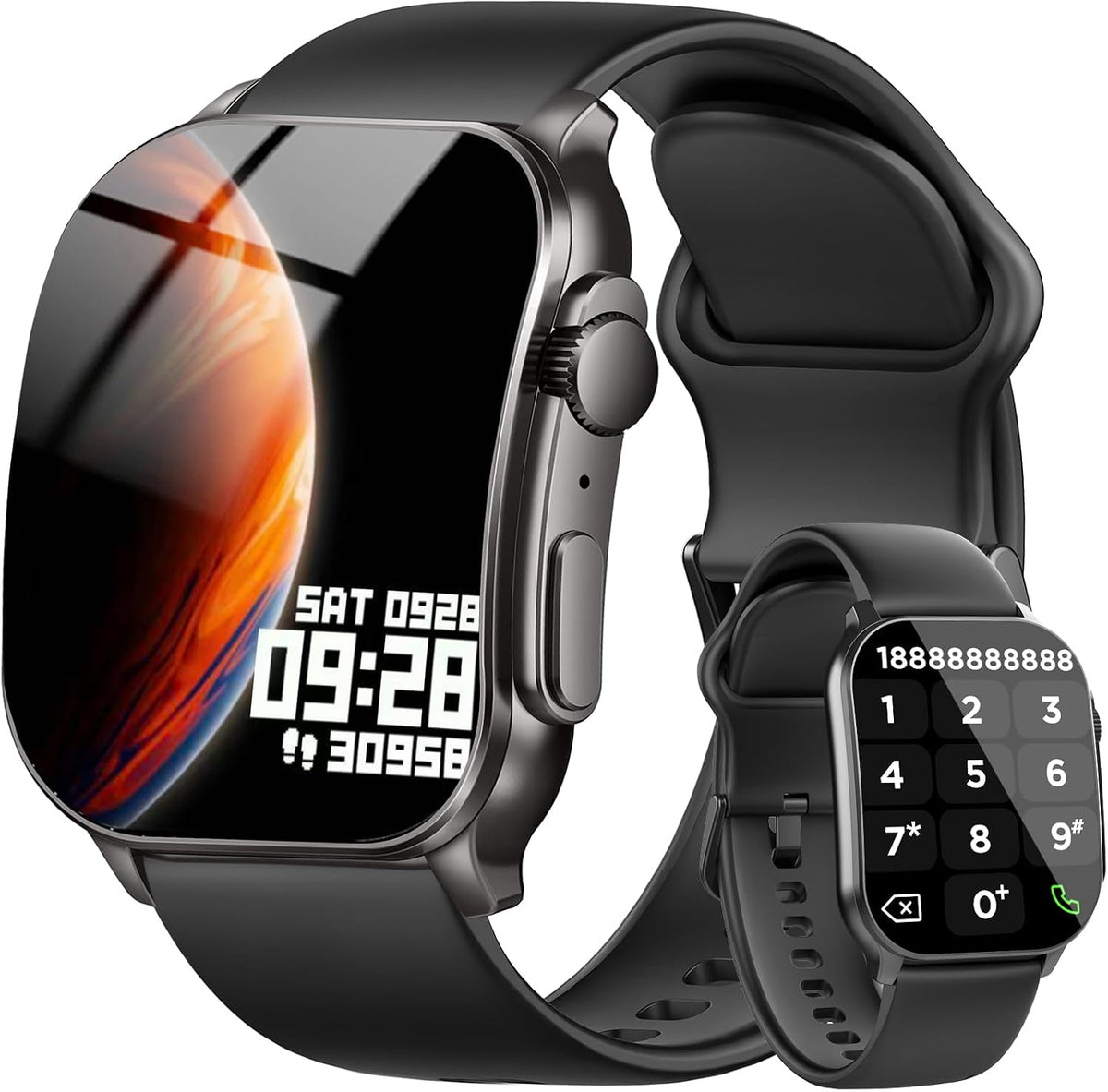 Smart Watch for Men,Bluetooth Answer/Make Calls, 2.01" AMOLED Curved Screen