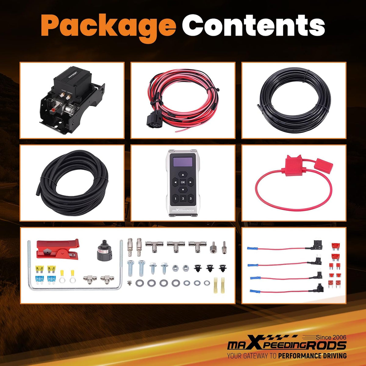 maXpeedingrods Dual Path Wireless On Board Air Compressor System