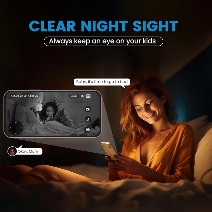 litokam 5MP Indoor Security Camera, 5G/2.4G WiFi Home Security Cameras