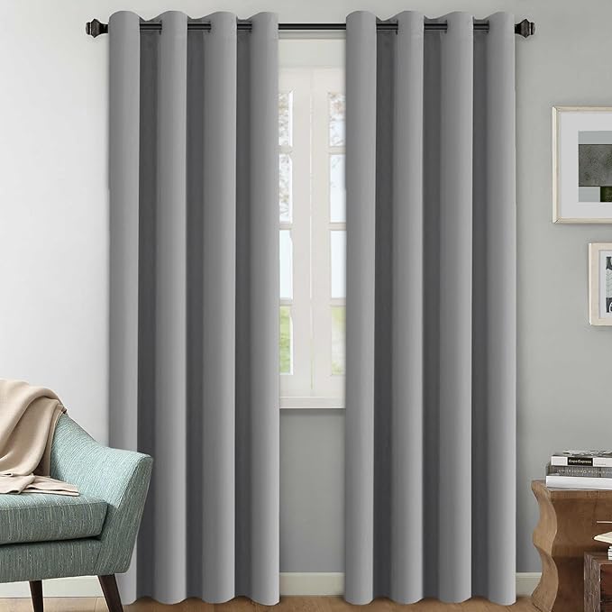 H.VERSAILTEX Three Pass Microfiber Blackout Thermal Insulated Grommet Panels ...