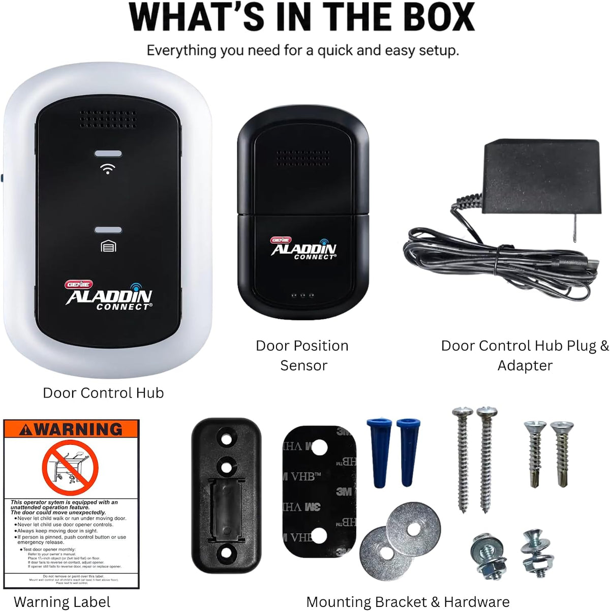 Genie Aladdin Connect Smart Garage Door Controller, Single Door Kit ALKT2-R