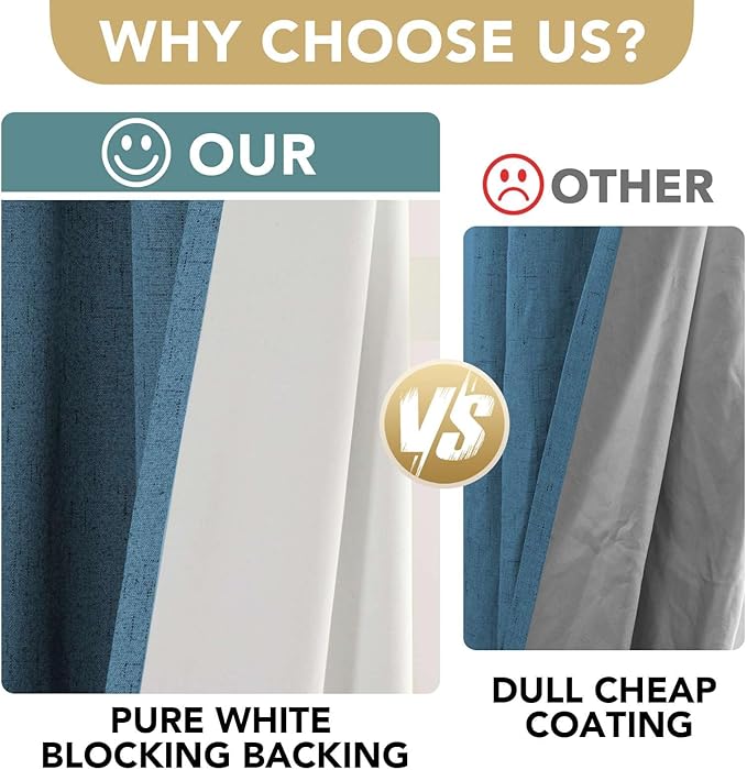 H.VERSAILTEX 100% Blackout Curtains