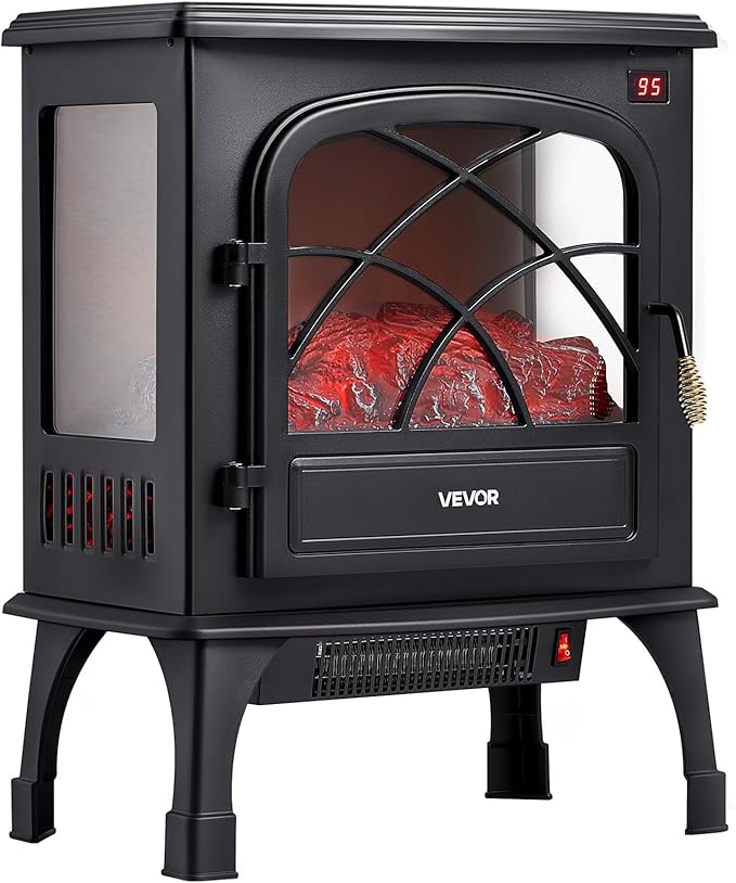 VEVOR 25.5inch Freestanding Fireplaces, 1500W 5120BTU Portable Electric