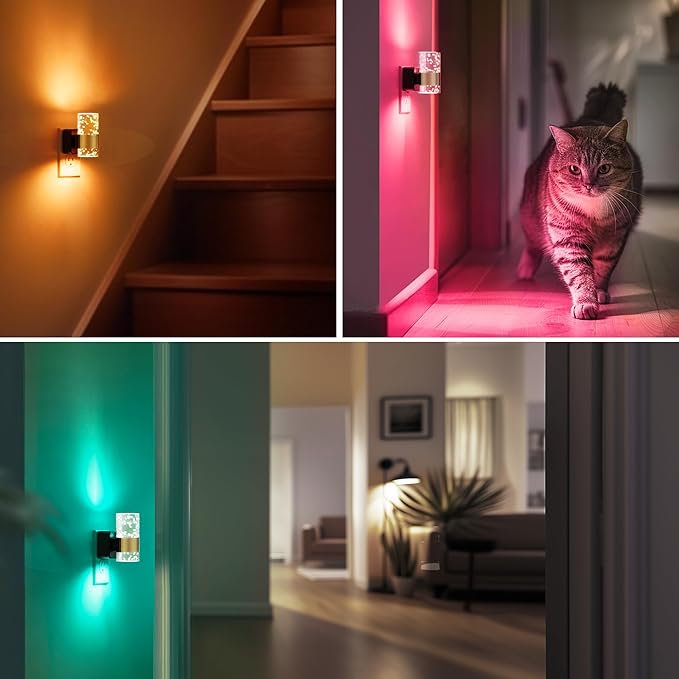 L LOHAS LED Night Light, Dimmable Night Lights Plug into Wall (2-Pack)