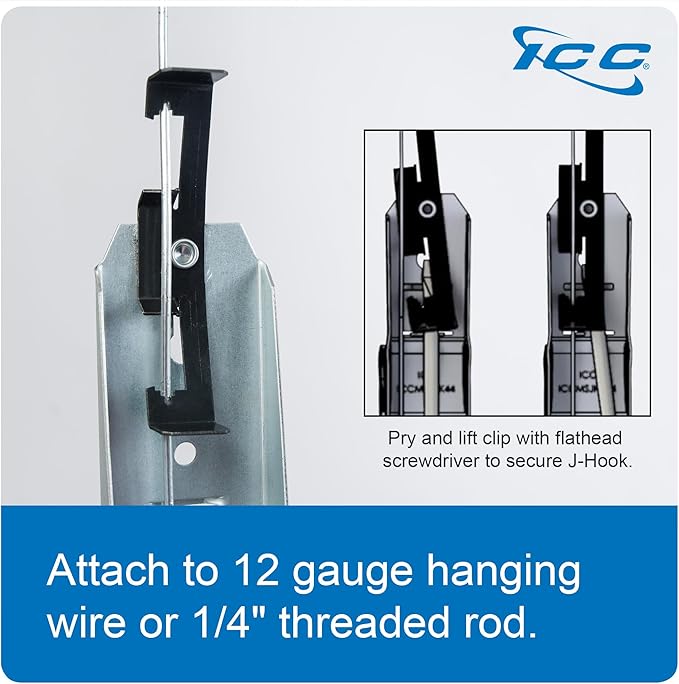 ICC Batwing J Hook 1 5/16” Without Retainer Clip (25-Pack)