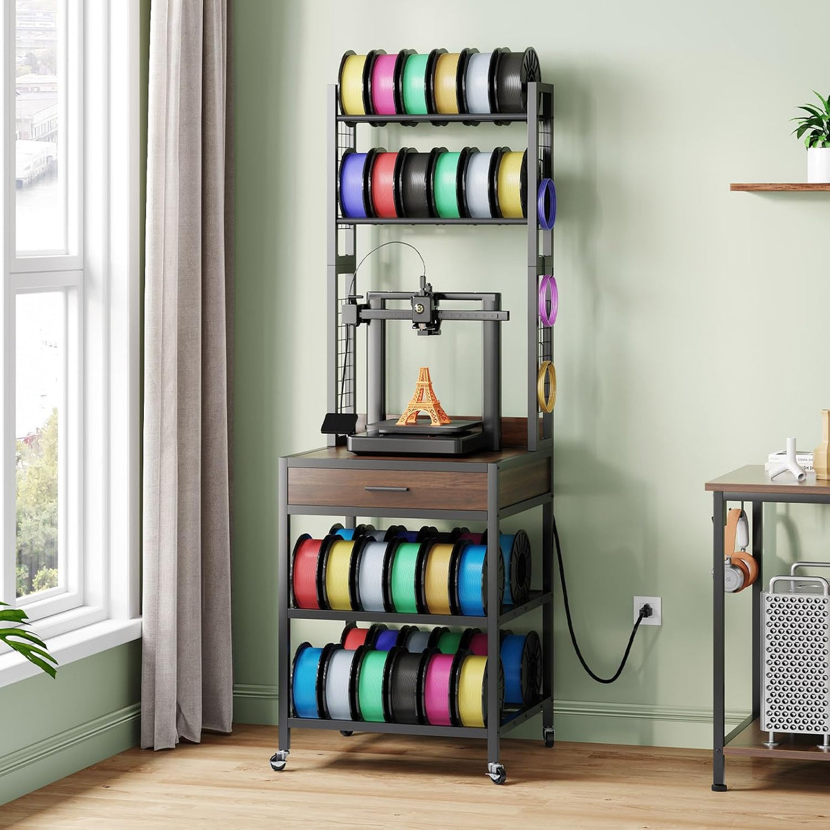3D Printer Stand with Filament Storage,Shelf for 3D Printer