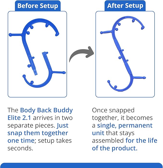 Body Back Buddy Elite Trigger Point Massage Tool, Neck and Back Massager