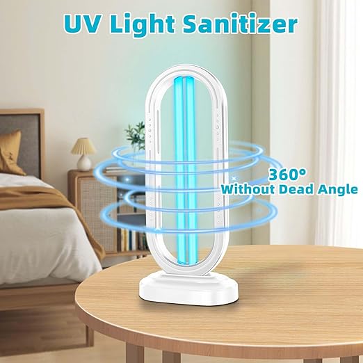 UV Light Sanitizer, 4-Speed Timing and Remote Control UVC Home Disinfection