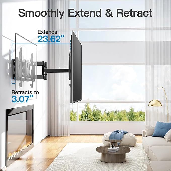 PERLESMITH Full Motion TV Wall Mount
