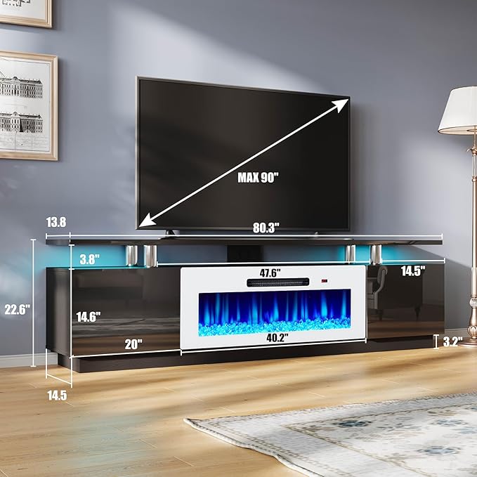 AMERLIFE Fireplace TV Stand