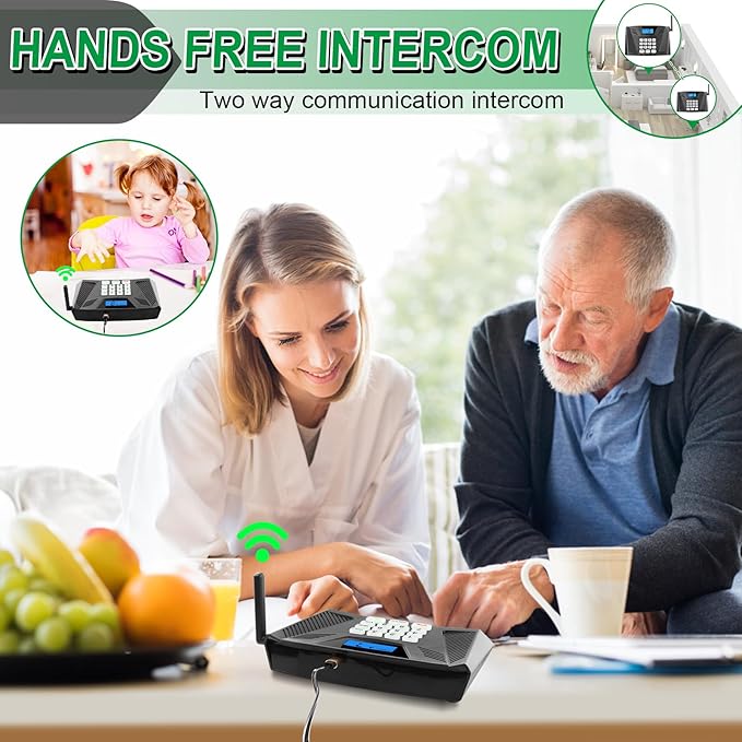 SANZUCO Intercoms Wireless for Home, Upgraded 5300ft Intercom 9 Channel 2 Code