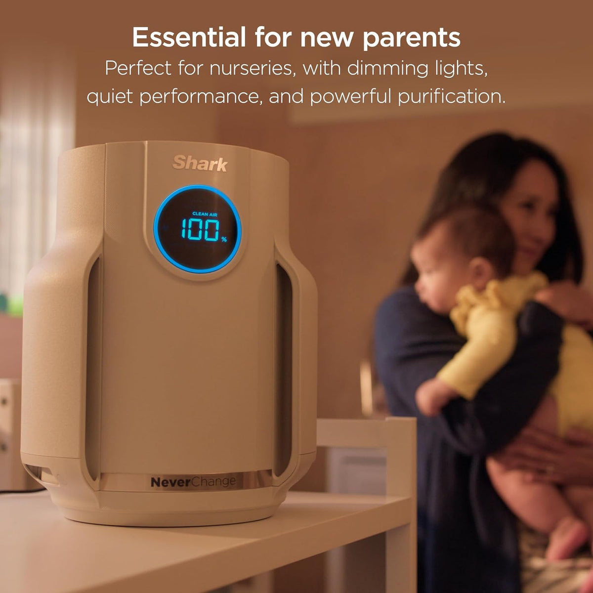 Shark NeverChange Compact Pro Air Purifier, HP072PL, Lilac