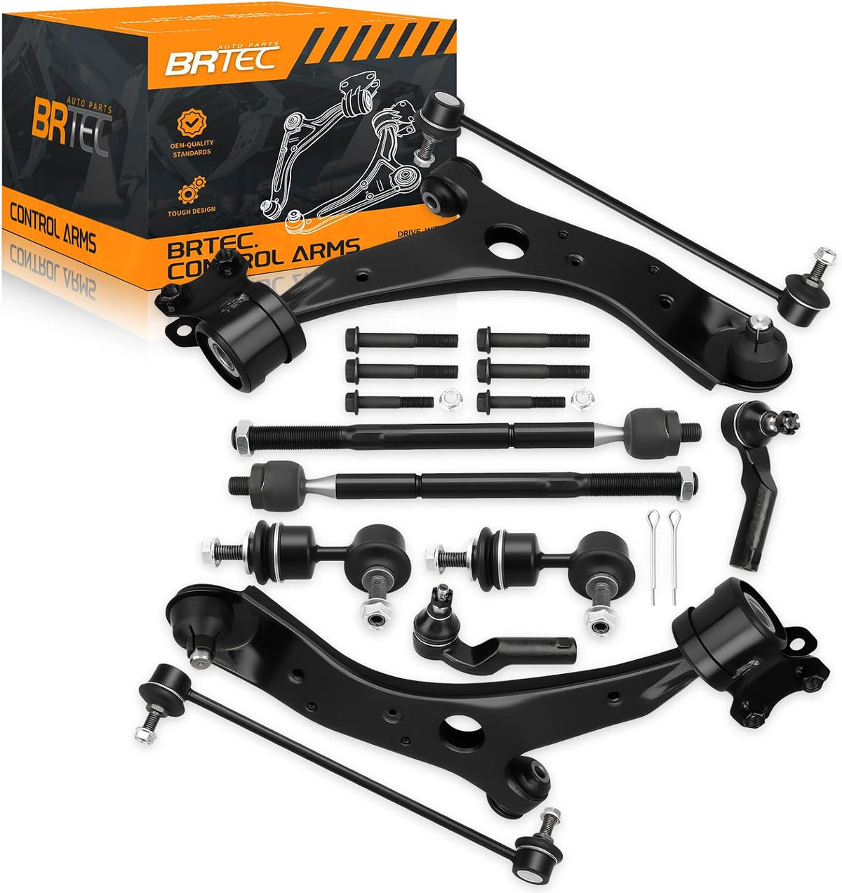 10 Pcs Front Lower Control Arm Kit for Mazda 3