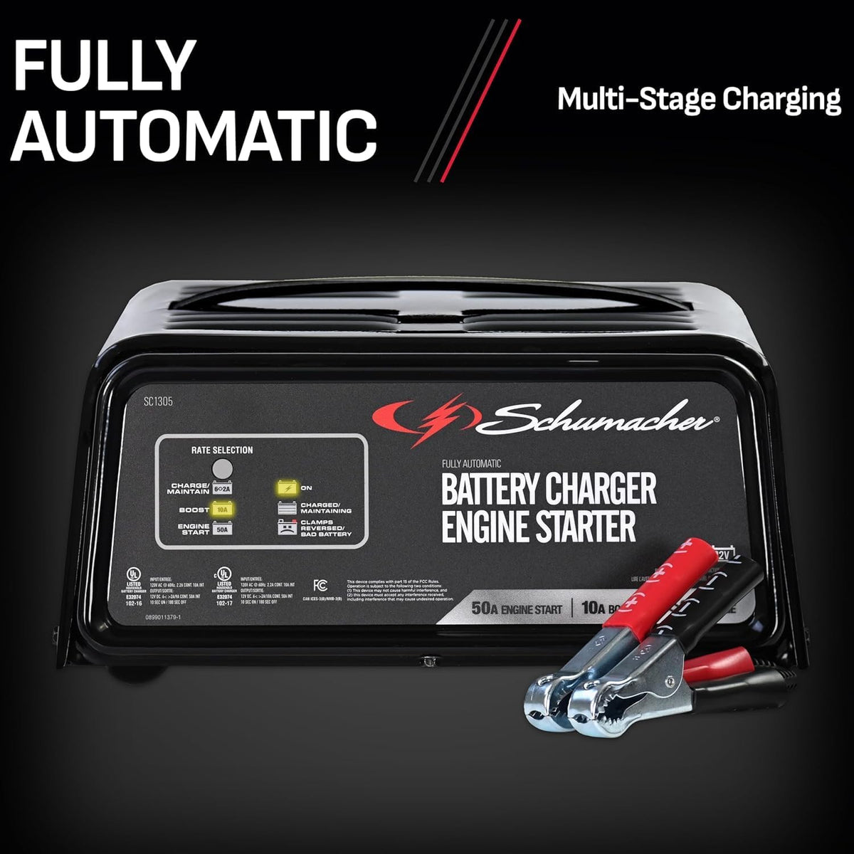 Schumacher Electric 6A Car Battery Charger & Maintainer, 12V – SC1305