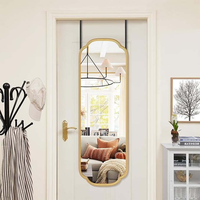 48"x16" Gold Door Mirror Full Length Over The Door