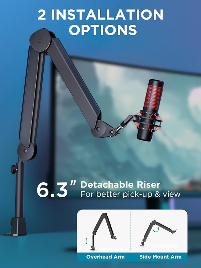 InnoGear Mic Boom Arm, Microphone Stand