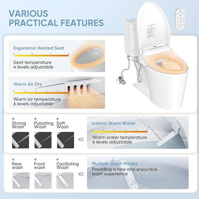 LEIVI Electric Bidet Toilet Seat