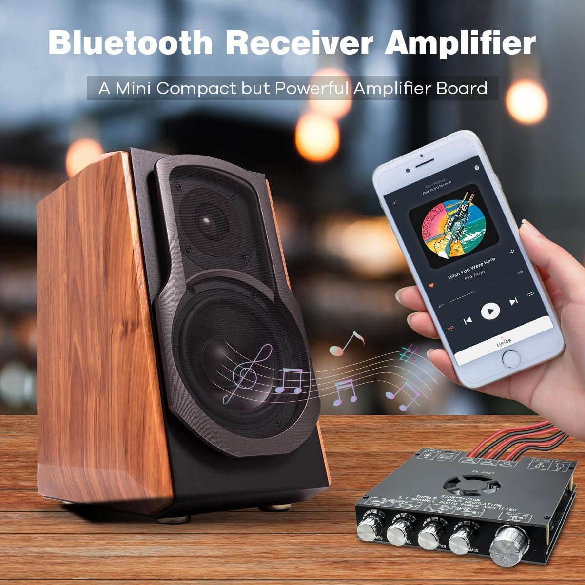 ZK-AS21 TPA3255 Bluetooth 5.1 Power Amplifier Board HiFi 2.1 Channel 220Wx2+3...