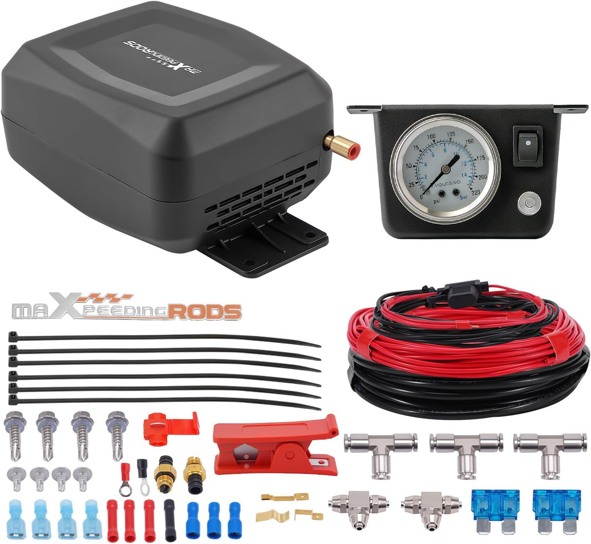 maXpeedingrods On Board Air Compressor System Air Spring Compressor Kit