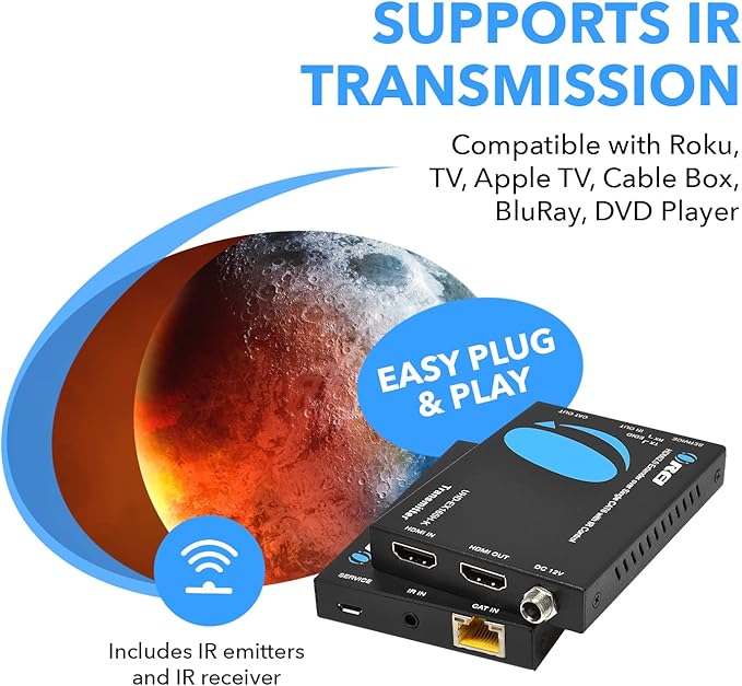 OREI HDMI Extender UltraHD Over Single Cat6/Cat7 Cable 4K @ 60Hz