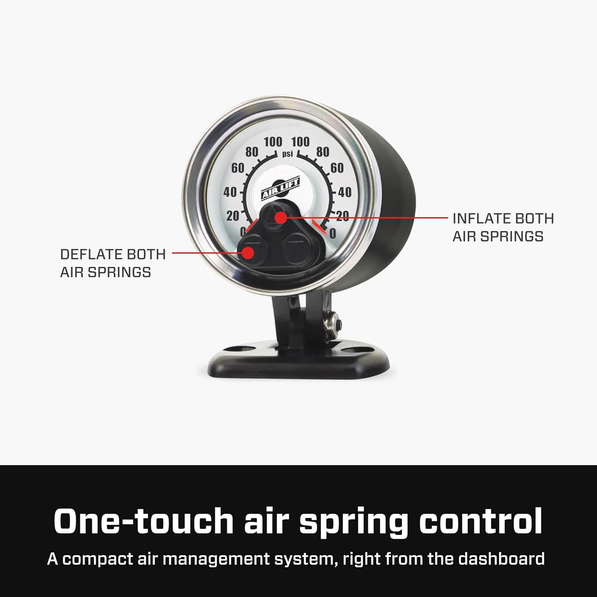 Air Lift LoadController Single On-Board Air System with Heavy-Duty Compressor...