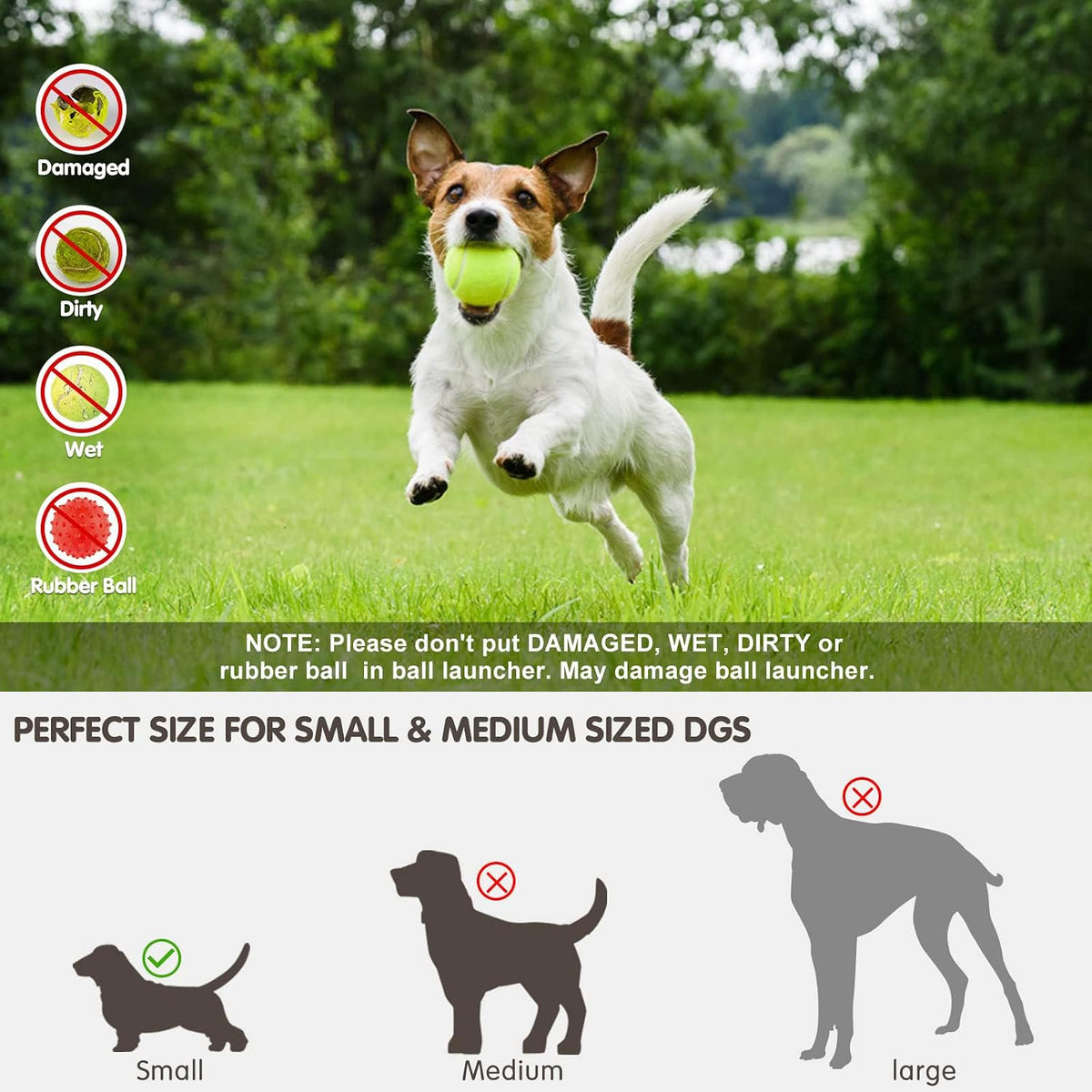 SOCO Automatic Ball Launcher for Dogs, 15 2-Inch Balls, Orange