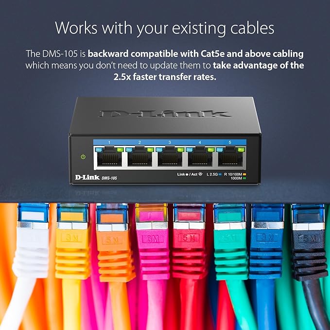 D-Link 5-Port 2.5GB Unmanaged Gaming Switch