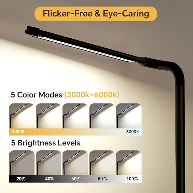 Moremili Adjustable LED Desk Lamp